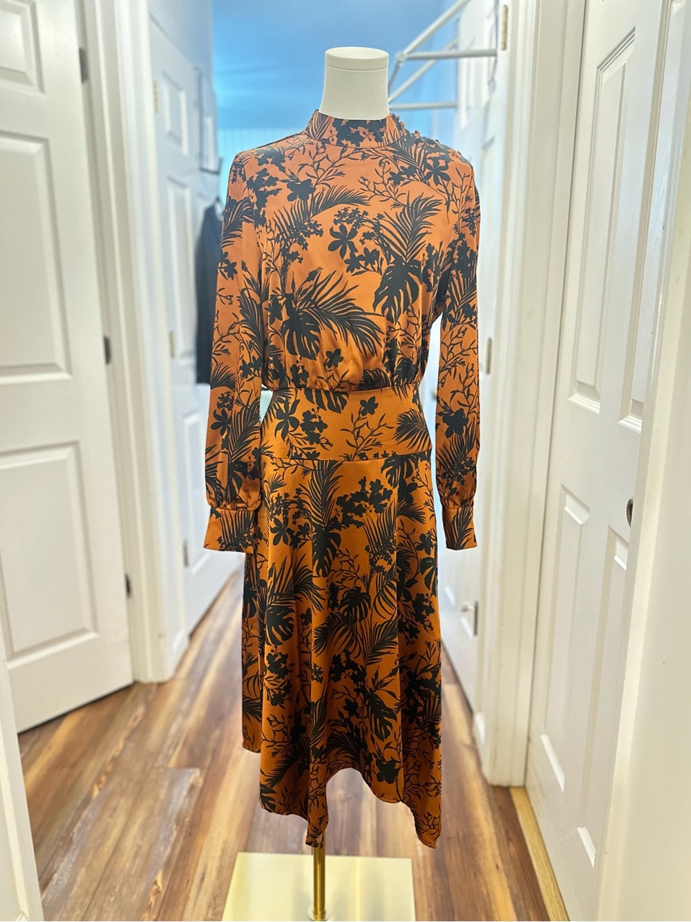 Bronze & Black asymetrical Tunic